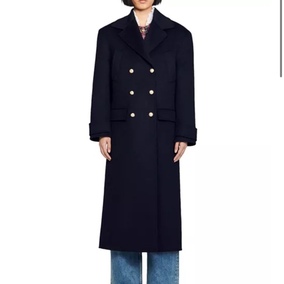 Sandro Betina Wool Coat - Picture 1 of 4